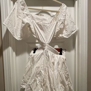 White Linen Dress